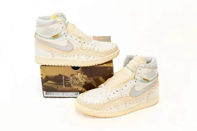 Rep Husky SP High Bephie's 1 OG Union Woven Supply Jordan Beauty FD2565-100 Sail Retro 0505